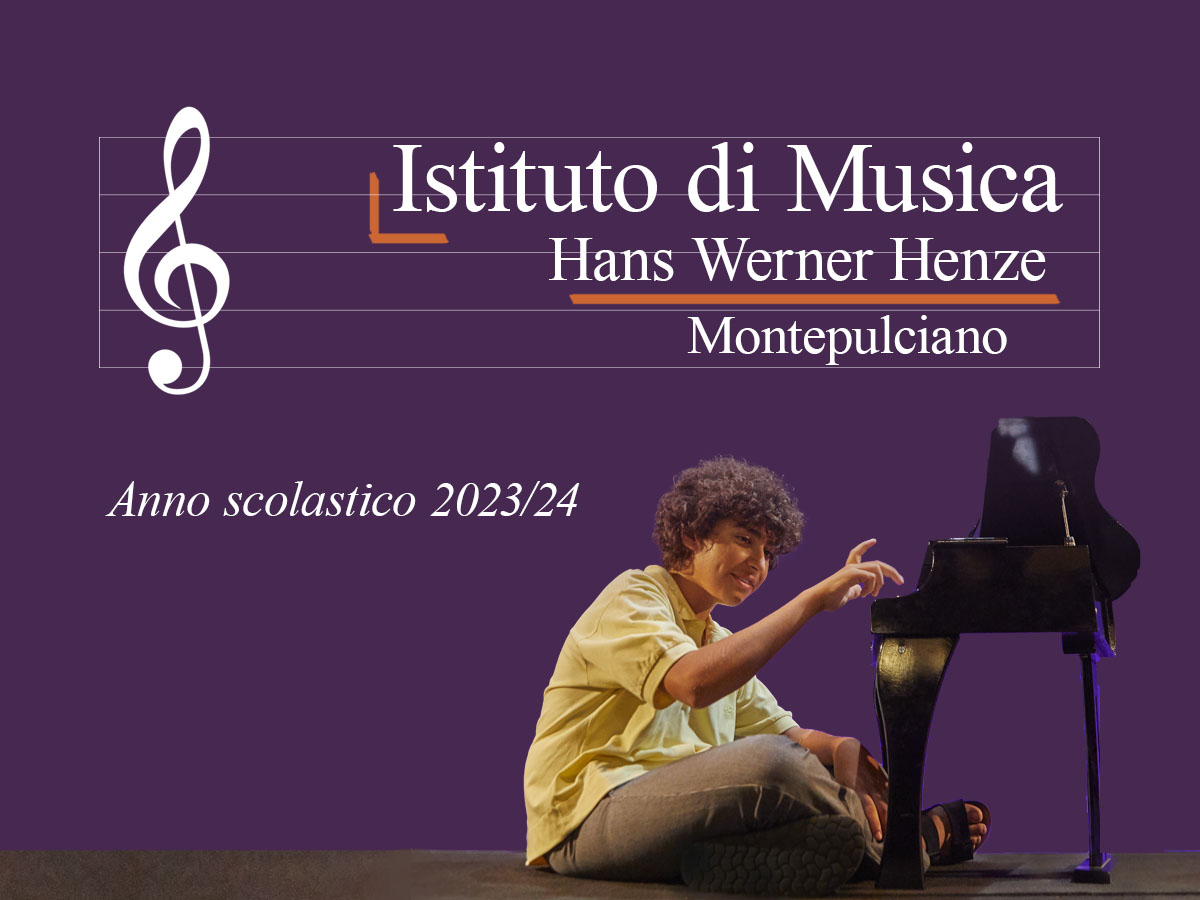 ISTITUTO DI MUSICA H. W. HENZE, APERTURA DELLE ISCRIZIONI PER L'ANNO SCOLASTICO 2023-24